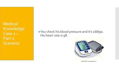 An activity that participants participated in asked them to interpret vital signs such as blood pressure and heart rate.